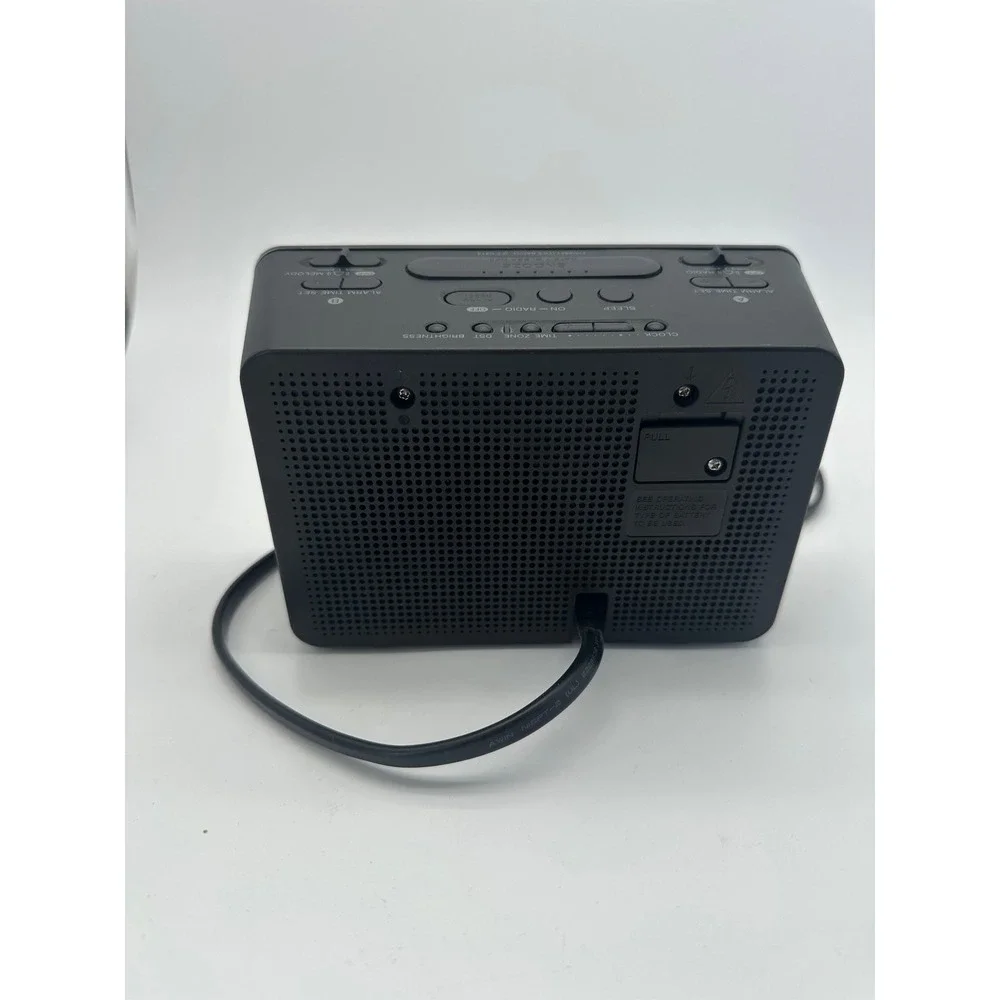 Sony Dream Machine ICF-C414 Dual Alarm Clock Radio Black Digital AM FM Tested